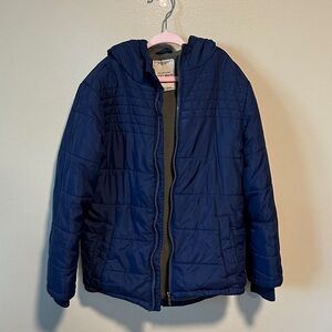 Lucky Brand Dark Blue Quilted Boys Coat Size 7